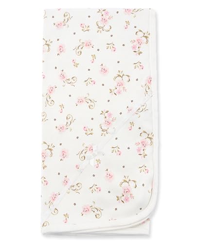 Little Me baby girls nursery swaddling blankets, Vintage Rose, One Size US