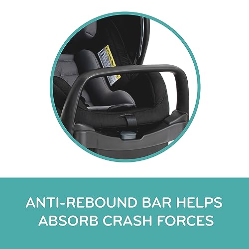 Pivot Xpand Modular Travel System with LiteMax Infant Car Seat with Anti-Rebound Bar (Ayrshire Black)