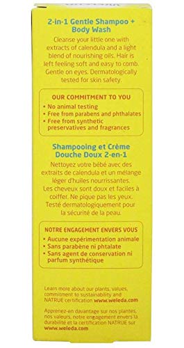 Weleda Baby Shampoo & Body Wash, Calendula, 6.8 Fluid Ounce (Pack of 1)