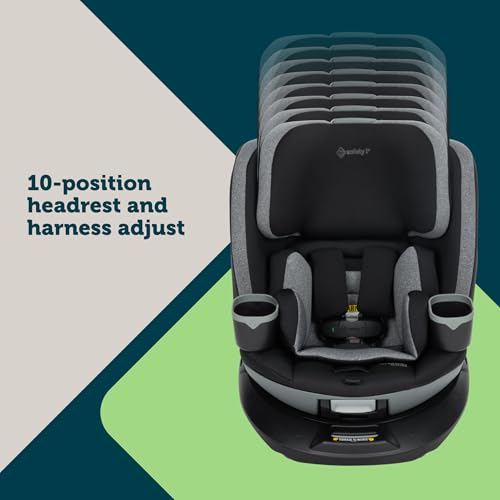 Safety 1st Turn and Go 360 DLX 360 Car Seat, Rotating All-in-One Convertible Car Seat, Stonington