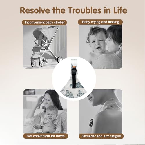 yemyig Baby Sling Carrier,Toddler Carrier, 2026 New Baby Carrier Newborn to Toddler,Portable Lightweight Non-Slip Hip Seat Carrier 10-30lbs(Black)
