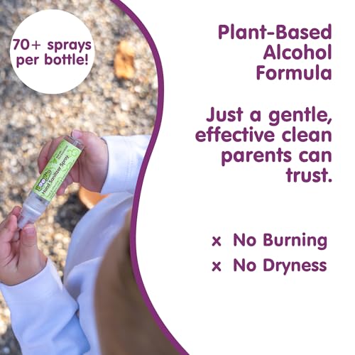 Boogie Kids Hand Sanitizer Spray for Babies & Toddlers - 0.3 fl oz (3 Pack)