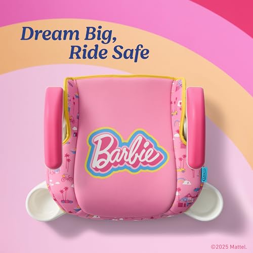 Graco TurboBooster 2.0 Backless Booster Car Seat, Barbie, Travel Booster Seat for Children Ages 4-10, Weight 40-100 Pounds and Height up to 57 Inches