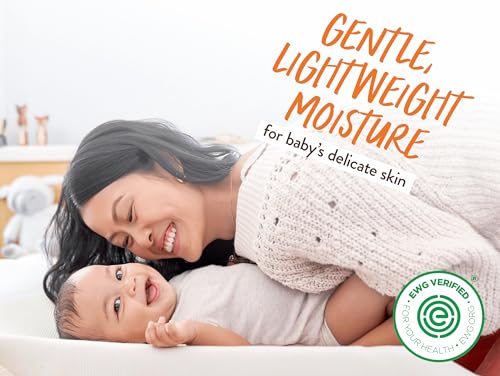 Babo Botanicals Sensitive Baby Fragrance-Free Daily Hydrating Baby Lotion - Shea Butter & Jojoba Oil - for Body & face - for Babies, Kids & Adults with Sensitive Skin - EWG Verified - Vegan - 14oz
