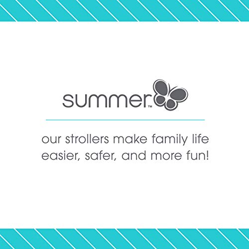 Summer Infant 3Dlite Convenience Stroller, Teal - Lightweight Stroller with Aluminum Frame, Large Seat Area, 4 Position Recline, Extra Large Storage Basket, 1 Count (Pack of 1)