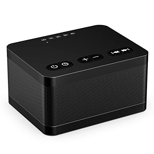 Sound Machine White Noise Machine with 30 Natural Soothing Sounds 32 Levels Volume 5 Timers Memory Function Effectively Blocks Noise Ideal Sleep Machine Brown Noise for Baby Kids Adults Home (Black)