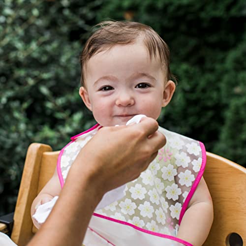 Green Sprouts Absorbent Organic Cotton Muslin Cloths, Hypoallergenic, Standard 100 by Oeko-TEX Certified, Reusable Baby Wipes, White, One Size, 5-Pack