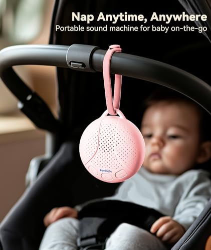 FamiBaby Sound Machine for Babies and Kids - Baby Sleep Soother, Pink
