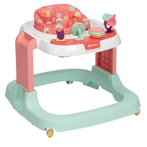 Safety 1st Ready, Set, Walk! DX Developmental Walker, Coral Geo