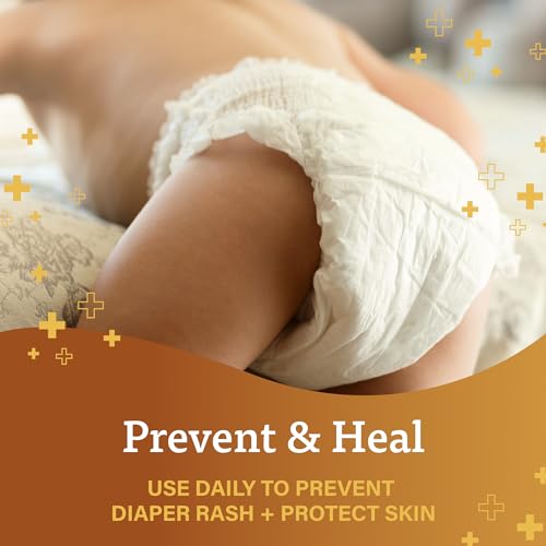 A+D Original Diaper Rash Ointment Prevents & Treats Diaper Rash, Moisturizing Skin Protectant with Vitamins A & D, Healing Skin Ointment for Dry and Cracked Skin 16 oz