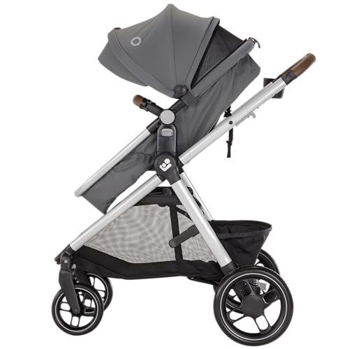 Maxi-Cosi Siena CP Modular Travel System, Car Seat and Stroller Combo, Stone Glow