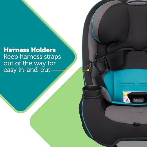 Safety 1st Grow and Go All-in-One Convertible Car Seat, Rear Facing, 5-40 lbs, Forward Facing (30–65 lbs), High Back Booster Seat 40-100 pounds, Iron Frost