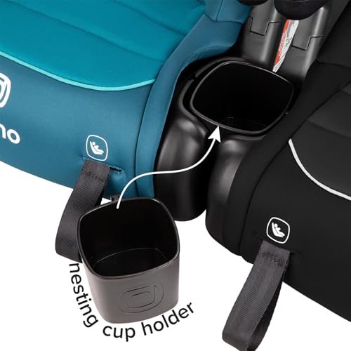 Diono Connect3 RXT Backless Booster, Slim Fit 3-Across in Many Mid-Sized Sedans and SUVs, for Children from 40-120 lbs., Lightweight with Latch connectors