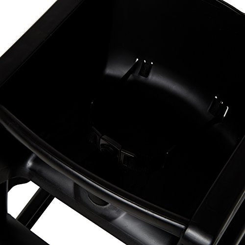 Rubbermaid Commercial Products Sturdy High Chair, 33lb Capacity, Black, Pre-Assmbled Without Wheels, Stackable, Fits Under Table for Child/Baby/Toddler Seating