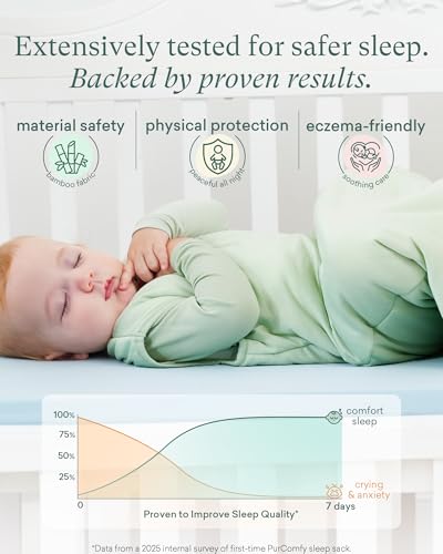 PurComfy Supersoft Sleep Sack 1.0 TOG, Premium Bamboo Viscose Baby Sleeping Bag, 2-Way Safe Zipper Sleep Sacks 6-15 Months (Whale)