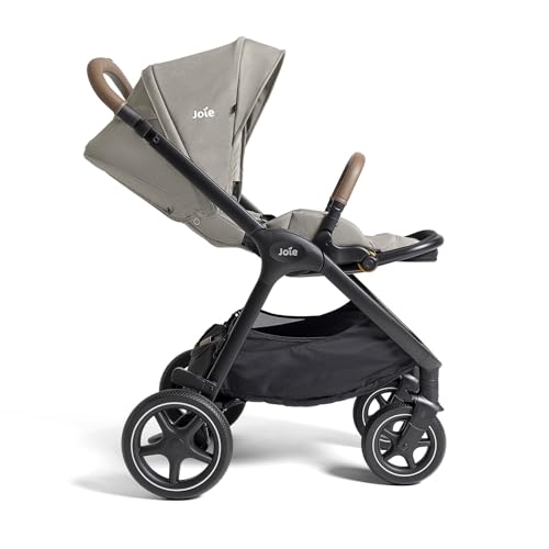 Joie Baby, Kava 3-in-1 Stroller and Mint Latch Car Seat Travel System with Reversible Seat, All-Wheel Suspension, and Flex in-Seat Comfort (Dove)