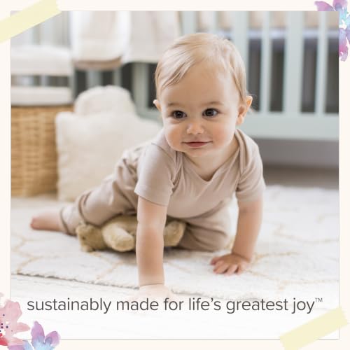 Burt's Bees Baby Unisex Bodysuits and Pants Set, 100% Organic Cotton, 6-PC