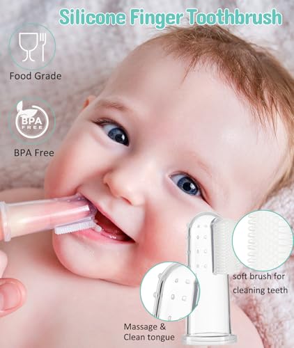 Baby Healthcare and Grooming Kit, Electric Safety Nail Trimmer Baby Nursery Kit, Newborn Care Kits with Hair Brush Comb for Newborn Infant Toddlers Baby Boys Girls Kids, Baby Shower Gifts (White)