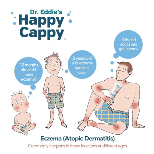 Happy Cappy Baby Shampoo and Body Wash - Shampoo & Body Wash for Eczema-Prone Skin, For Infants, Toddlers, & Kids, Reduces Itching and Redness, Dermatologist Tested, Fragrance Free - 8 fl oz