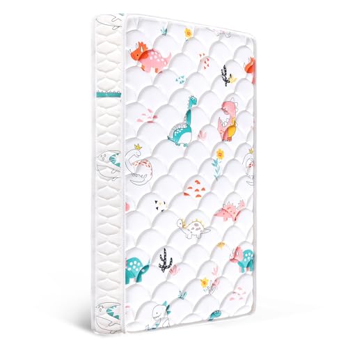 Letmxiu 5" Crib Mattress and Toddler Mattress, Dual-Sided and Firm, Hypoallergenic Crib Mattress, Fits Standard Crib and Toddler Bed
