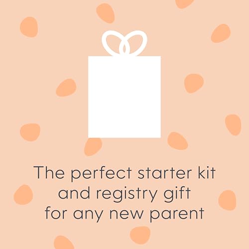 Diaper Genie Premier Diaper Pail Gift Set | Hands-Free Odor Control with Foot Pedal | High-Capacity Diaper Trash Can | Includes 2 Jumbo+ Refills (Holding up to 2,160 Newborn Diapers)