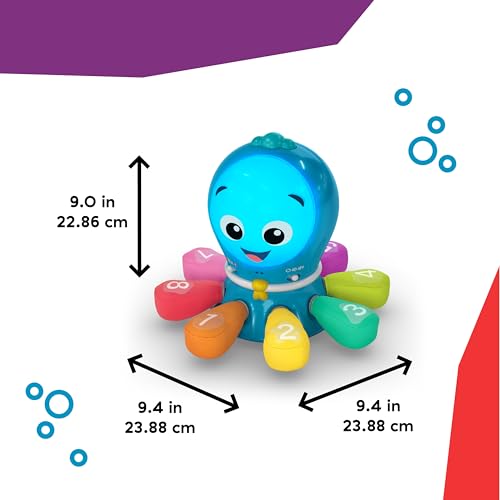Baby Einstein Ocean Explorers Go Opus Go 4-in-1 Crawl & Chase Activity Learning Toy, Music and Lights, Ages 3 Months to 5 Years