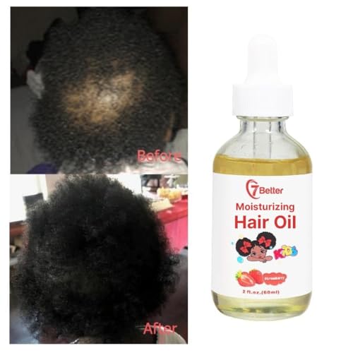 Natural Baby Kids Hair Care Products - Extra Strength Growing & Nourishing Serum with Black Seed Oil for Powerful Thick, Full Hair Growth