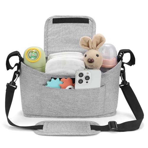 Accmor Universal Stroller Organizer, Stroller Bag Caddy Organizer, Stroller Organizer Accessories for Uppababy, Baby Jogger, Nuna, Doona, Britax Strollers