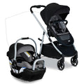 Britax Willow Grove SC Travel System, Infant Car Seat Stroller Combo with Willow SC Infant Car Seat, Alpine Base, and Grove Stroller; ClickTight Technology, SafeWash & StayClean Fabrics — Pindot Onyx