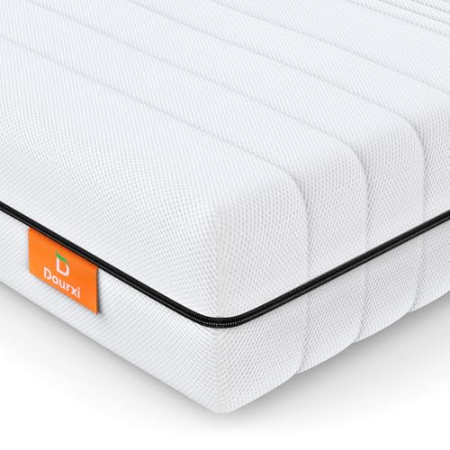 Dourxi Crib Mattress, Breathable Dual Sided Memory Foam Toddler Mattress