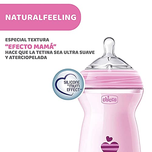 Chicco Natural Feeling 6 Months + Baby Bottle 330ml