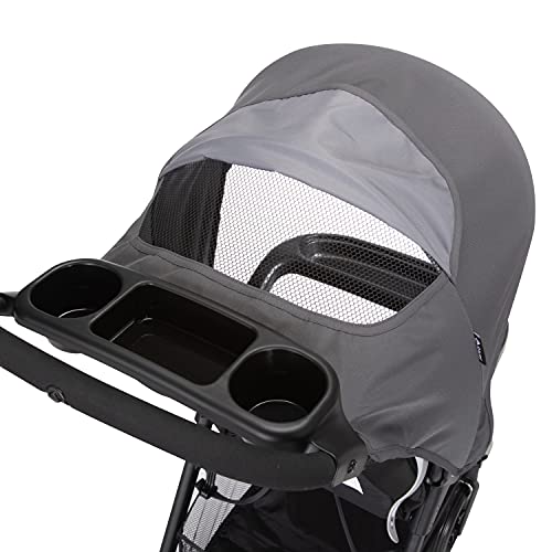 Safety 1st Smooth Ride Travel System Stroller and OnBoard FLX Infant Car Seat, Newborn to Toddler Baby Combo, Easy-Install, Large Canopy, Ample Storage, Foldable, Rear-Facing 4-30 lbs, Monument