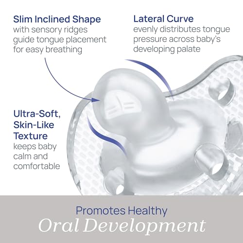 Chicco PhysioForma Luxe Orthodontic Pacifier 0-6 Months, 4-Pack Multicolor
