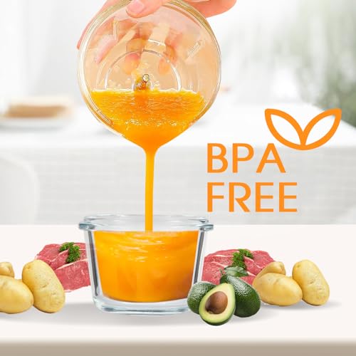 MYAYLYGO Baby Food Maker & Food Processor, Upgraded 14-in-1 Baby Food Blender, Puree Maker, Puree Grinder for Fruit, Veggies, Meat, Baby Feeding Essentials, Shower Gifts Set