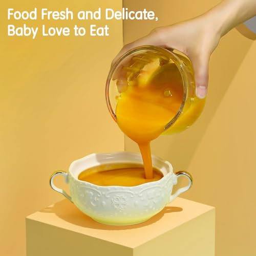 KOROBIE Baby Food Maker - Mini, White; Baby Food Processor for Fresh & Nutritious Meals; Blends Fruits, Veggies, Meats; Easy to Use & Clean; BPA-Free, Dishwasher Safe