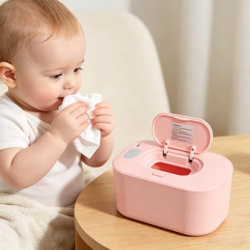 Joyzan Baby Wipe Warmer with Temperature Control, Babies Wet Wipes Dispenser Large Capacity Evenly Overall Heated Gentle Comfort Leak Proof Diaper Changes Switch Smart Precise Portable Newborn Gifts