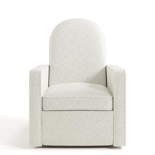 Graco Olivia Premium Nursery Power Recliner Swivel Glider, Smaller Profile for Smaller Rooms, Oeko-TEX 100 Certified, Upholstered Glider, USB Charging Port, Durable Metal Base – (Ivory Boucle)