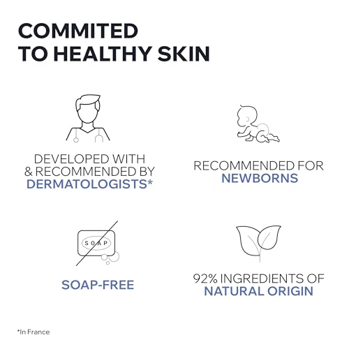 Uriage Baby Body Wash & Scalp With Organic Edelweiss & Shea Butter, Gently Cleanses & Preserves The Hydrolipidic Film, Lovely Scent, Foaming Creamy Texture, Soap-Free, Physiological Ph