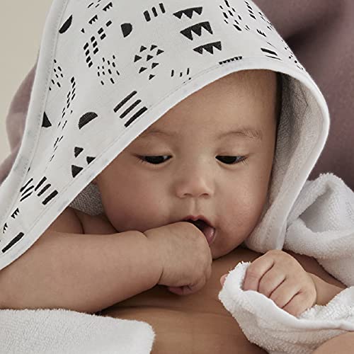 HonestBaby Unisex Baby 9-Piece Organic Cotton Bath Gift Set with Wash and Lotion, Pattern Play, One Size
