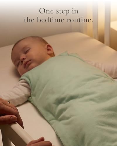 CUDDLEBAMBOO Bamboo Viscose 1.0 Tog Sleep Sack 6-12-18 Months, Soft Breathable Baby Sleeping Bag, Wearable Blanket Baby with 2-Way Zipper, Sage