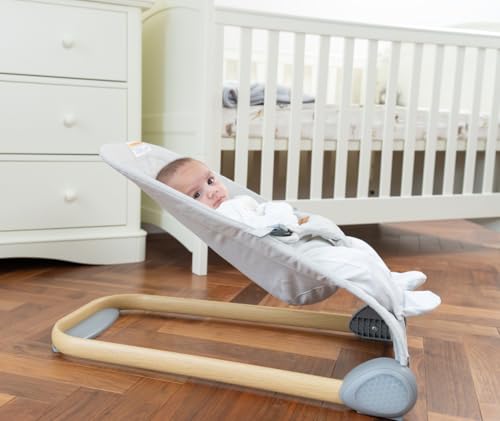 Baby Bouncer Seat, Breathable Fabric Infant Bouncer, Portable Bouncer Seat for Babies 0-6 Months, Infant Bouncy Seat for Baby Boys and Girls