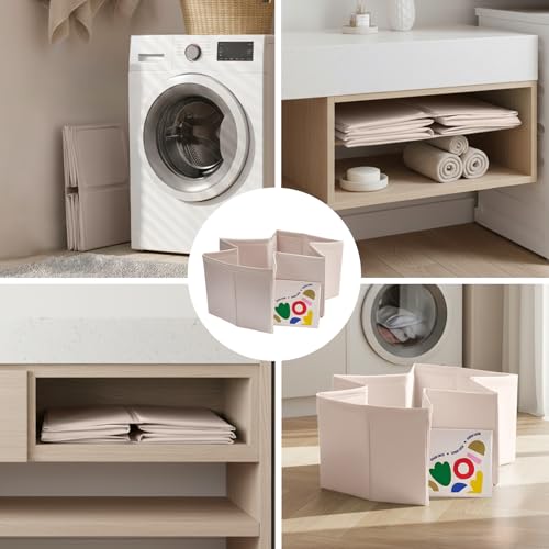 Baby Bathtub for Newborn to Toddlers 1-6 Y, Foldable Infants Babies Bath Tub with Non-Slip Base and Drain Plug, Portable Bathtub for Home Outdoor (Ivory, 75-45-25CM)