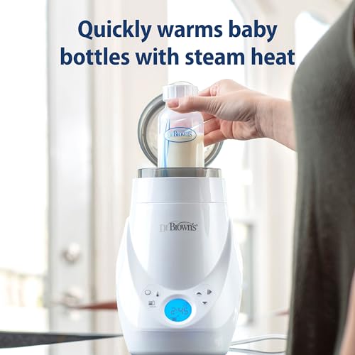 Dr. Brown's Deluxe Baby Bottle Warmer and Sterilizer for Formula, Breast Milk, and Baby Food Jars