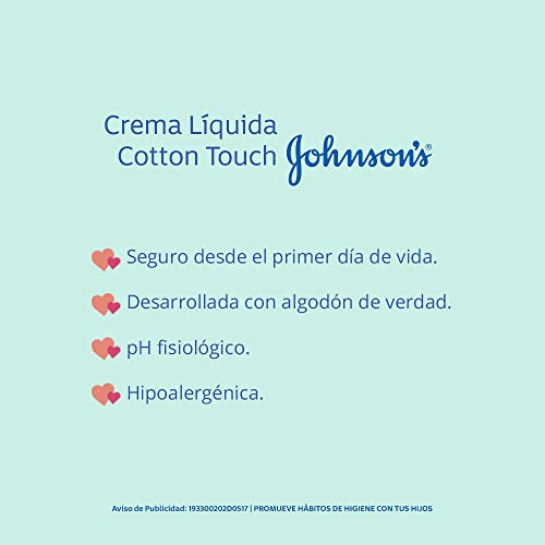 Johnson's Cotton Touch Newborn Baby Face and Body Lotion, Made with Real Cotton, 6.8 fl. oz