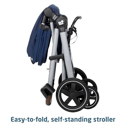 Maxi-Cosi Zelia™ Luxe 5-in-1 Modular - Baby Travel System Car Seat and Stroller, Infant Car Seat and Stroller Combo, Baby Car Seat and Stroller Combo in New Hope Navy