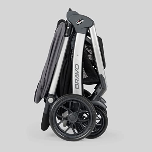 Chicco Bravo® 3-in-1 Trio Travel System, Bravo® Quick-Fold Stroller with KeyFit® 30 Infant Car Seat and Base, Car Seat and Stroller Combo | Parker