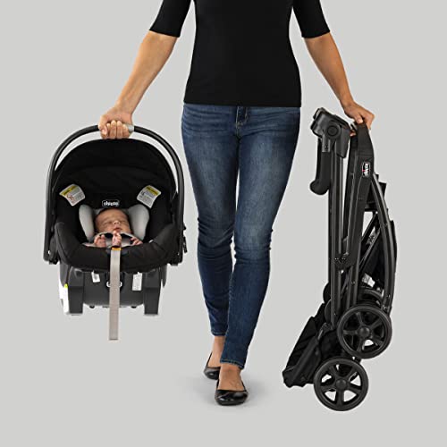 Chicco KeyFit Caddy Baby Stroller Frame with Adjustable Handle, Parent Tray