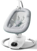 Momcozy CocoSway Electric Baby Swing for Infant, 180° Rotating Seat, 6 Parent-Like Sway Motions & 4 Speeds, Remote Control, Machine-Washable Cover, Grey