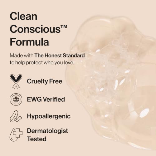 The Honest Company Foaming Bubble Bath Refill, Lavender Calm Scent, Tear-Free, Hypoallergenic, Naturally Derived, Gentle for Baby, 32 fl oz