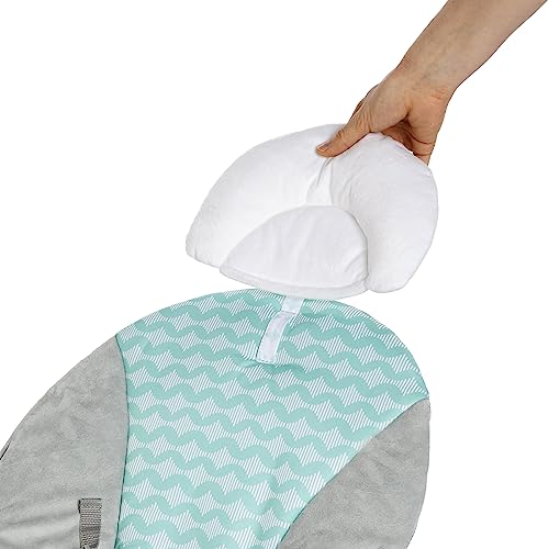 Ingenuity Ity Bouncity Bounce Vibrating Deluxe Baby Bouncer Seat, 0-6 Months Up to 20 lbs (Goji)